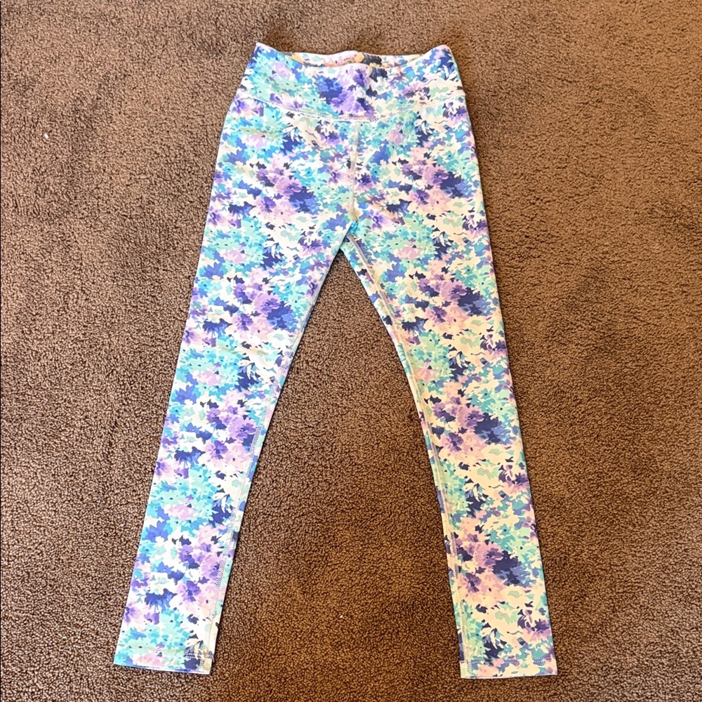 Colorful Floral Kids Leggings